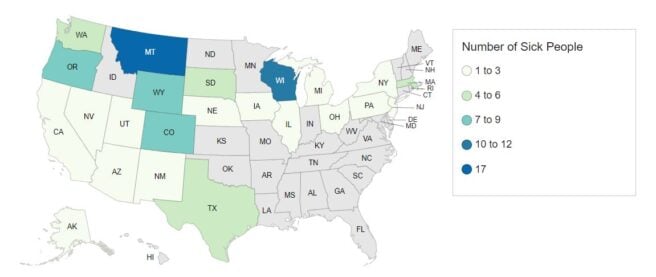 Salmonella Outbreak tied to Cucumbers sicken 100